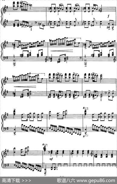 钢琴独奏·革命现代舞剧《红色娘子军》组曲（7．奋勇前进）|杜鸣心改编