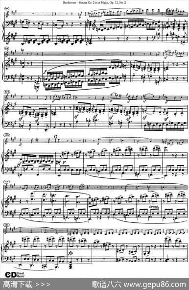 ViolinSonataNo.2inAMajorOp.12No.2（小提琴+钢琴伴奏）