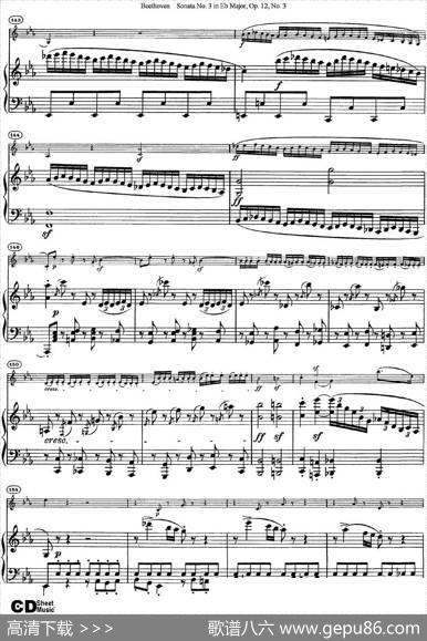 ViolinSonataNo.3inEbMajorOp.12No.3（小提琴+钢琴伴奏）