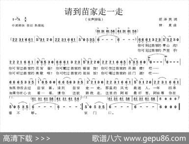 请到苗家走一走（胡泽民词林泉曲） - 胡泽民|林泉
