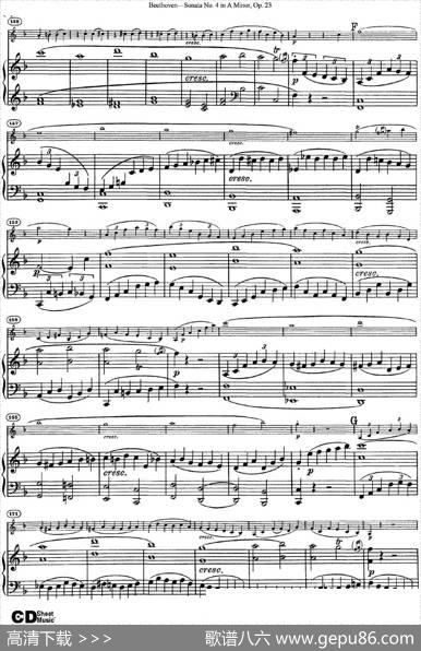 ViolinSonataNo.4inAMinorOp.23（小提琴+钢琴伴奏）