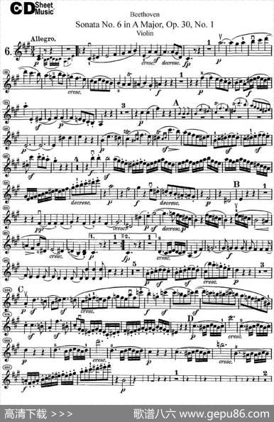 ViolinSonataNo.6inAMajorOp.30No.1