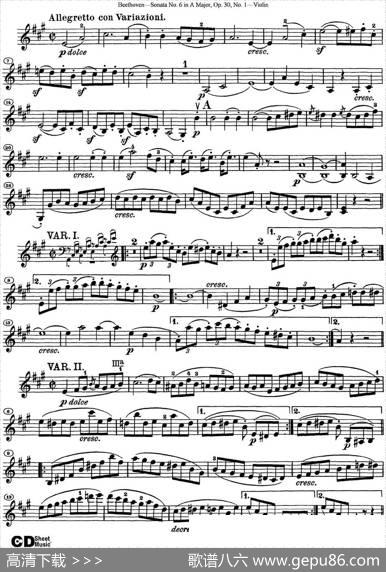 ViolinSonataNo.6inAMajorOp.30No.1