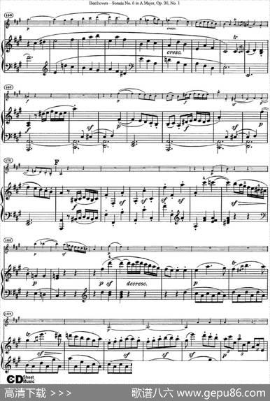 ViolinSonataNo.6inAMajorOp.30No.1（小提琴+钢琴伴奏）