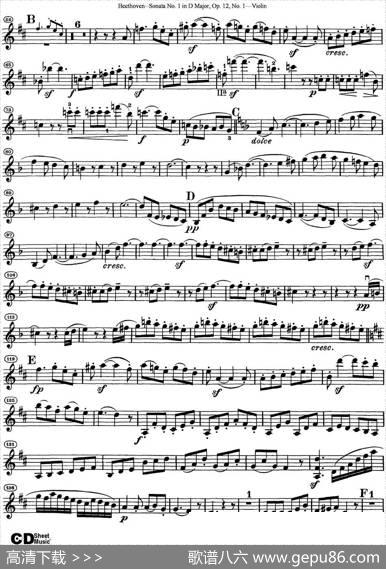 ViolinSonataNo.1inDMajorOp.12No.1