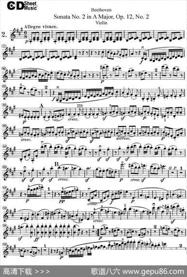 ViolinSonataNo.2inAMajorOp.12No.2