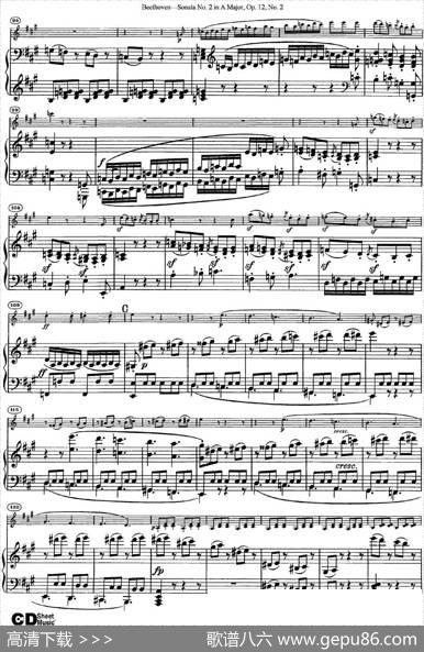 ViolinSonataNo.2inAMajorOp.12No.2（小提琴+钢琴伴奏）