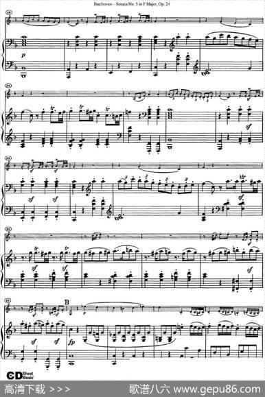 ViolinSonataNo.5inFMajorOp.24（小提琴+钢琴伴奏）