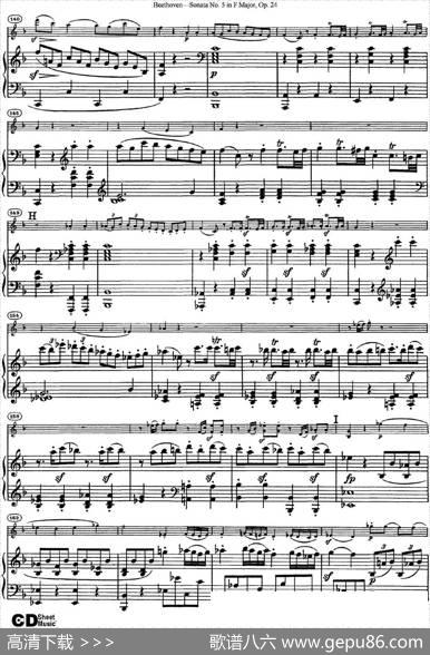 ViolinSonataNo.5inFMajorOp.24（小提琴+钢琴伴奏）