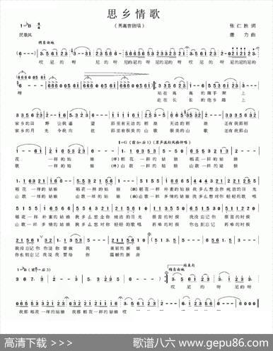 思乡情歌 - 张仁胜|唐力