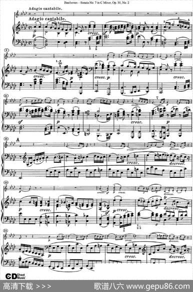 ViolinSonataNo.7inCMinorOp.30No.2（小提琴+钢琴伴奏）