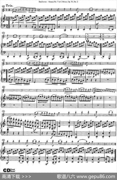ViolinSonataNo.7inCMinorOp.30No.2（小提琴+钢琴伴奏）