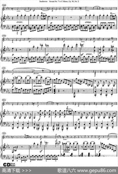ViolinSonataNo.7inCMinorOp.30No.2（小提琴+钢琴伴奏）