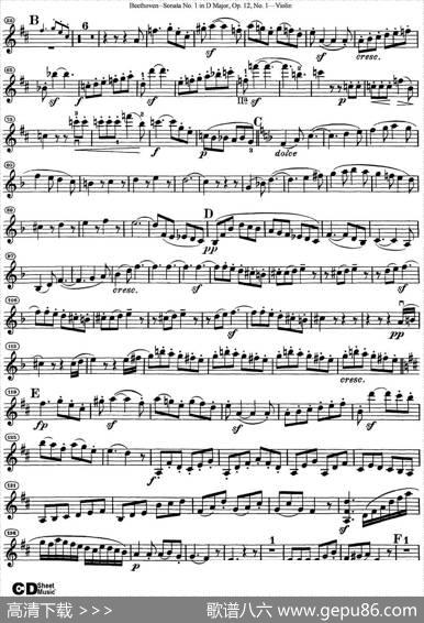 ViolinSonataNo.1inDMajorOp.12No.1