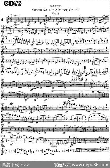 ViolinSonataNo.4inAMinorOp.23