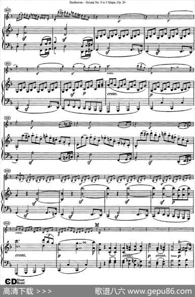 ViolinSonataNo.5inFMajorOp.24（小提琴+钢琴伴奏）