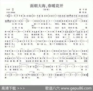 面朝大海，春暖花开 - 海子|顾彤