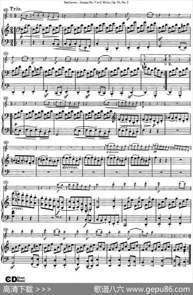 ViolinSonataNo.7inCMinorOp.30No.2（小提琴+钢琴伴奏）