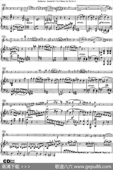 ViolinSonataNo.7inCMinorOp.30No.2（小提琴+钢琴伴奏）