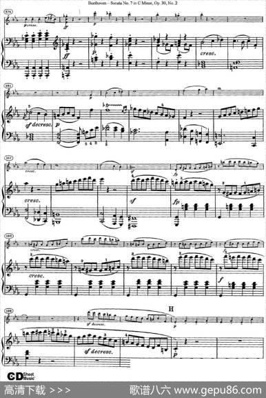 ViolinSonataNo.7inCMinorOp.30No.2（小提琴+钢琴伴奏）