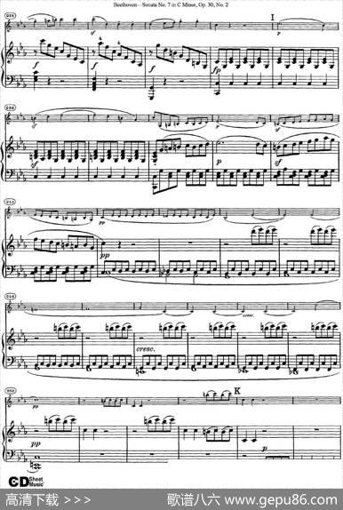 ViolinSonataNo.7inCMinorOp.30No.2（小提琴+钢琴伴奏）