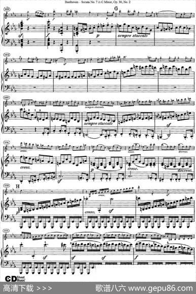 ViolinSonataNo.7inCMinorOp.30No.2（小提琴+钢琴伴奏）