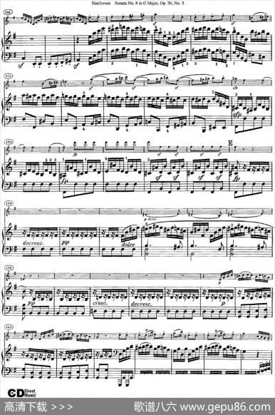 ViolinSonataNo.8inGMajorOp.30No.3（小提琴+钢琴伴奏）