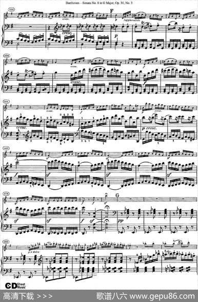 ViolinSonataNo.8inGMajorOp.30No.3（小提琴+钢琴伴奏）