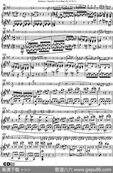 ViolinSonataNo.2inAMajorOp.12No.2（小提琴+钢琴伴奏）