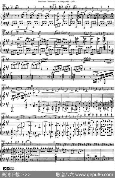 ViolinSonataNo.2inAMajorOp.12No.2（小提琴+钢琴伴奏）