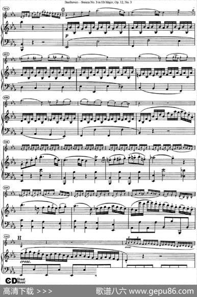 ViolinSonataNo.3inEbMajorOp.12No.3（小提琴+钢琴伴奏）