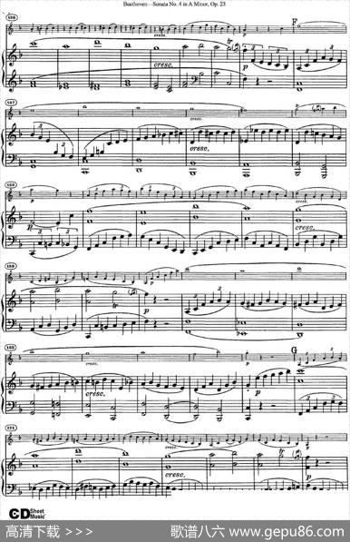 ViolinSonataNo.4inAMinorOp.23（小提琴+钢琴伴奏）
