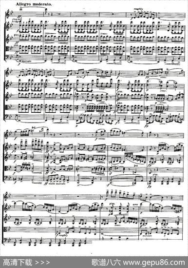 QUINTET.No1.（双簧管+弦乐五重奏第一乐章、总谱）