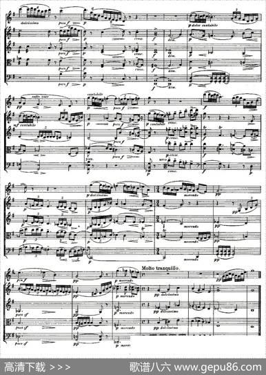 QUINTET.No1.（双簧管+弦乐五重奏第一乐章、总谱）