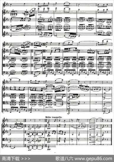 QUINTET.No2.（双簧管+弦乐五重奏第二乐章、总谱）