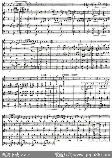 QUINTET.No3.（双簧管+弦乐五重奏第三乐章、总谱）