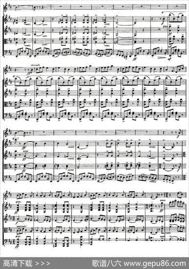 QUINTET.No3.（双簧管+弦乐五重奏第三乐章、总谱）