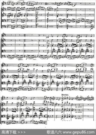 QUINTET.No3.（双簧管+弦乐五重奏第三乐章、总谱）
