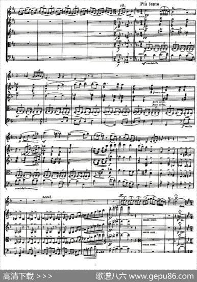 QUINTET.No3.（双簧管+弦乐五重奏第三乐章、总谱）