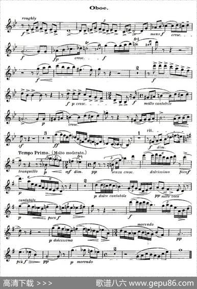 QUINTET.No1.（双簧管+弦乐五重奏、双簧管分谱）
