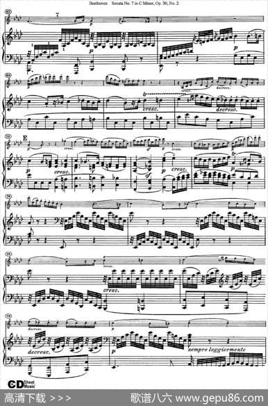 ViolinSonataNo.7inCMinorOp.30No.2（小提琴+钢琴伴奏）
