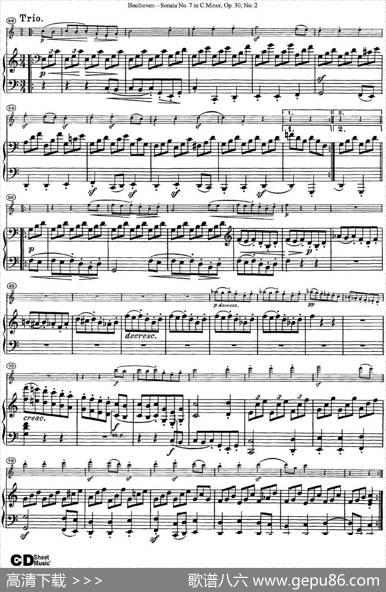 ViolinSonataNo.7inCMinorOp.30No.2（小提琴+钢琴伴奏）