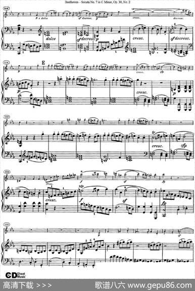 ViolinSonataNo.7inCMinorOp.30No.2（小提琴+钢琴伴奏）
