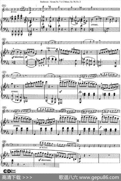 ViolinSonataNo.7inCMinorOp.30No.2（小提琴+钢琴伴奏）