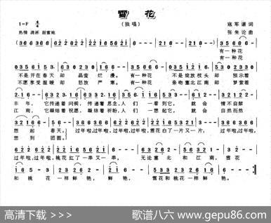 雪花（寇军谱词张朱论曲） - 寇军谱|张朱论