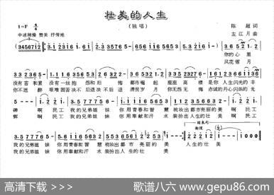壮美的人生 - 陈超|左江月