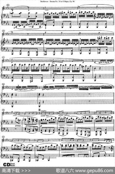 ViolinSonataNo.10inGMajorOp.96（小提琴+钢琴伴奏）