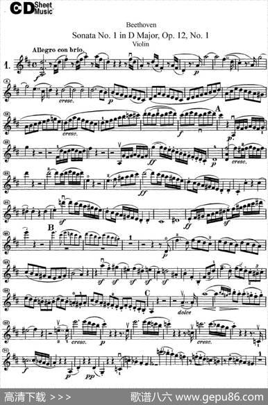 ViolinSonataNo.1inDMajorOp.12No.1