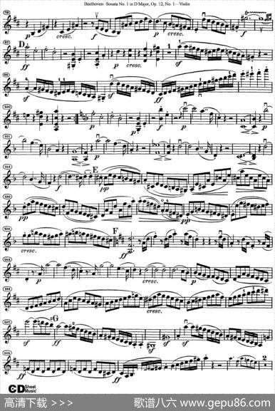 ViolinSonataNo.1inDMajorOp.12No.1