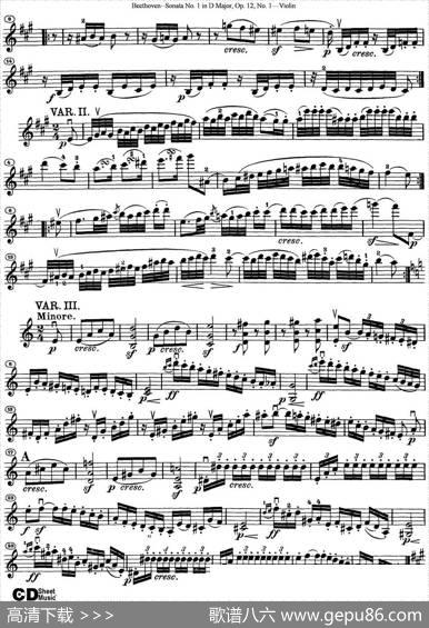 ViolinSonataNo.1inDMajorOp.12No.1